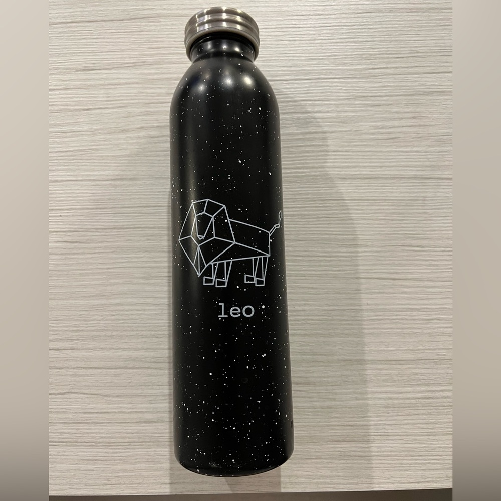 Insulated stainless steel “leo” horoscope water bottle